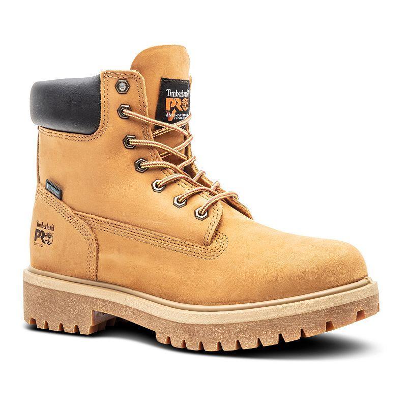 Timberland PRO Direct Attach 6 Soft Toe (Wheat Nubuck Leather) Men's Work Lace-up Boots Product Image