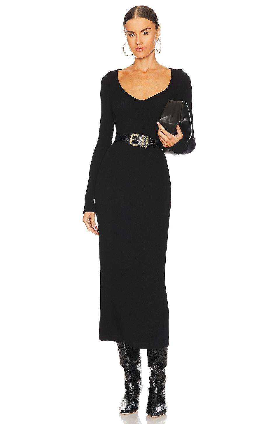 V-neck Sweater Dress Enza Costa Product Image