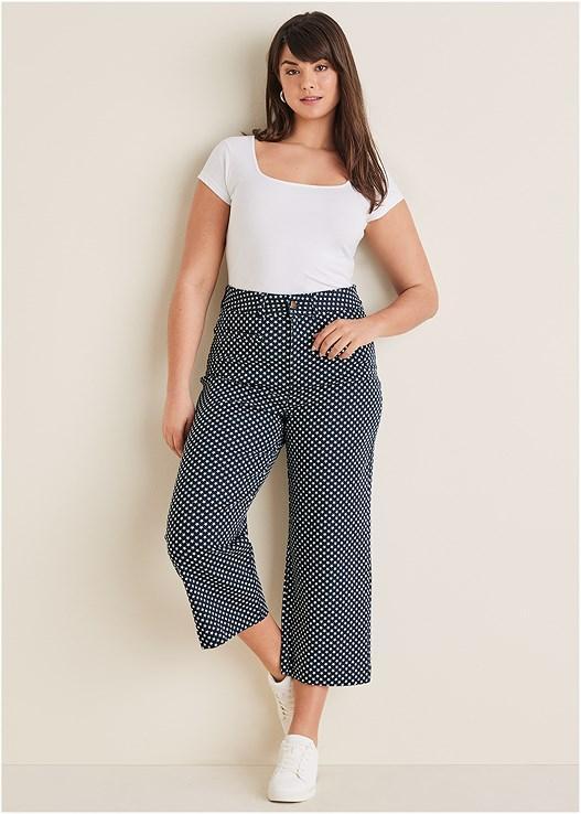 Sophia Wide Leg Crop Jeans Product Image