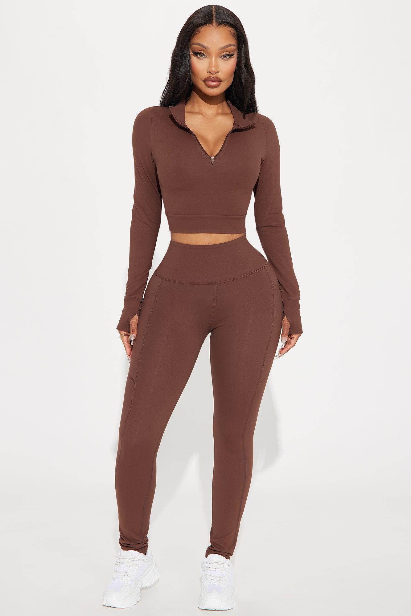 Cara Super Soft Active Stirrup Legging - Chocolate product image