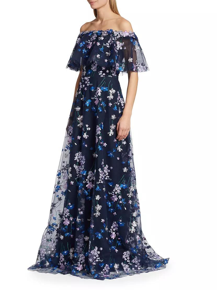 Wildflower Embroidered Gown Product Image