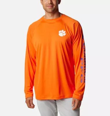 Columbia Men's Collegiate PFG Terminal Tackle Long Sleeve Shirt - Tall - Clemson- Product Image