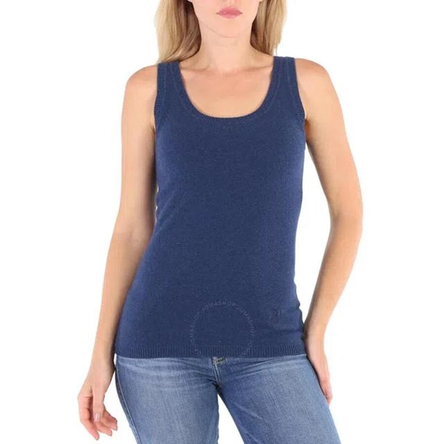 BURBERRY Ladies Ink Blue Knit Tank Product Image