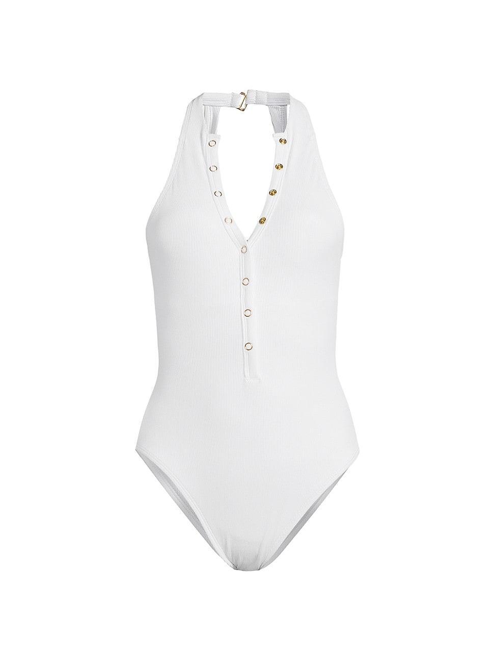 Robin Piccone Amy Rib One-Piece Swimsuit Product Image