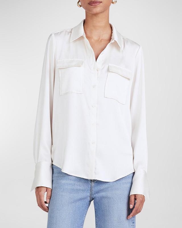 Womens Lorena Chest Pocket Blouse Product Image