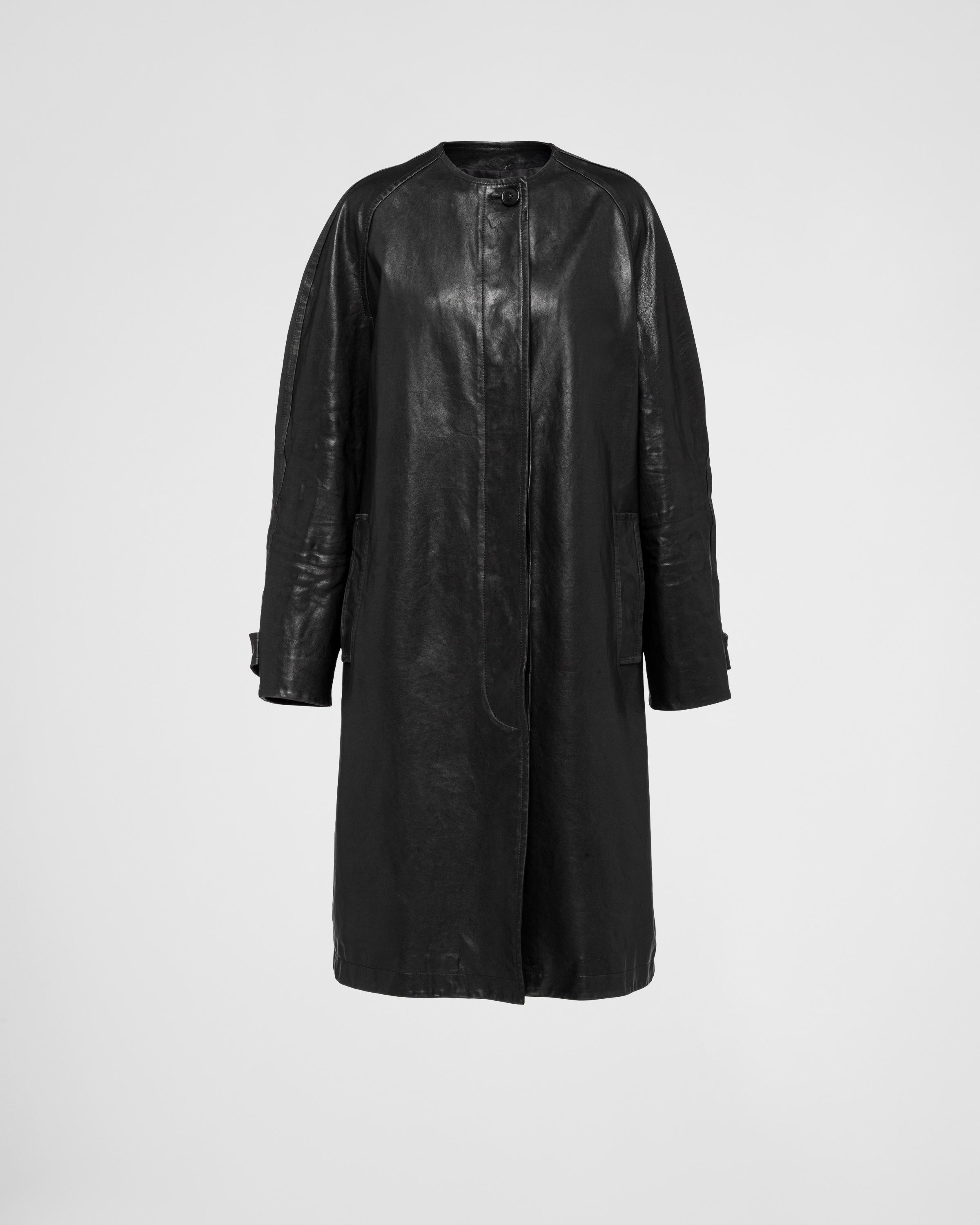 Leather coat product image