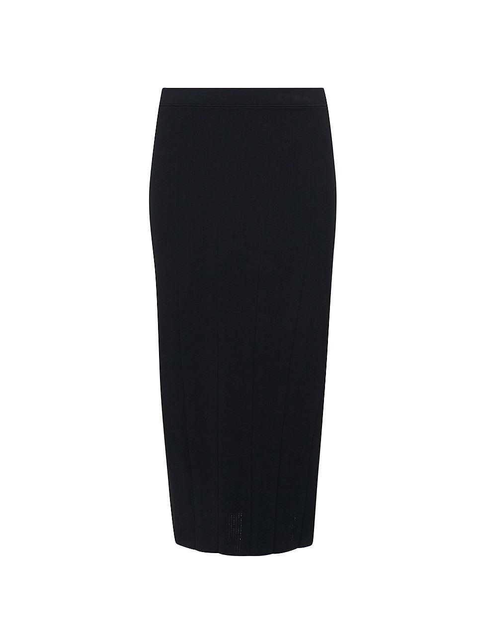 Womens Caifa Ribbed Jersey Midi Skirt product image