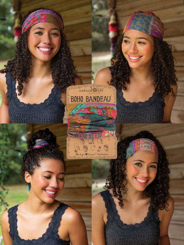 Full Boho Bandeau® Headband - Multi Patchwork Product Image