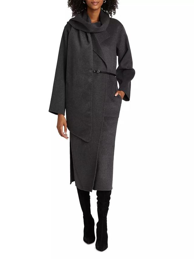 Victoria Shawl Collar Maxi Wool Coat Product Image