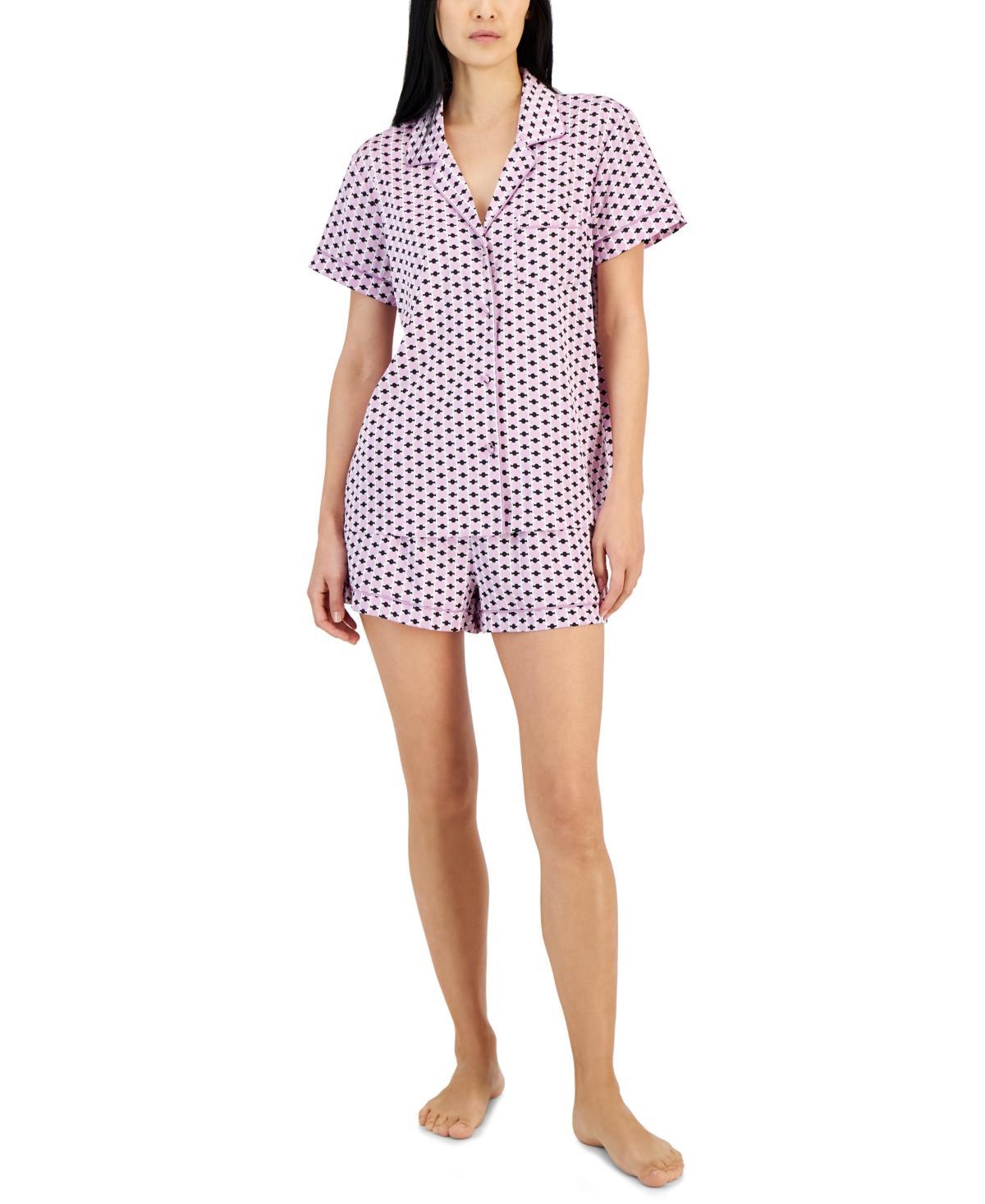 Women's 2-Pc. Stretch Satin Notch Collar Pajamas Set, Created for Macy's Product Image