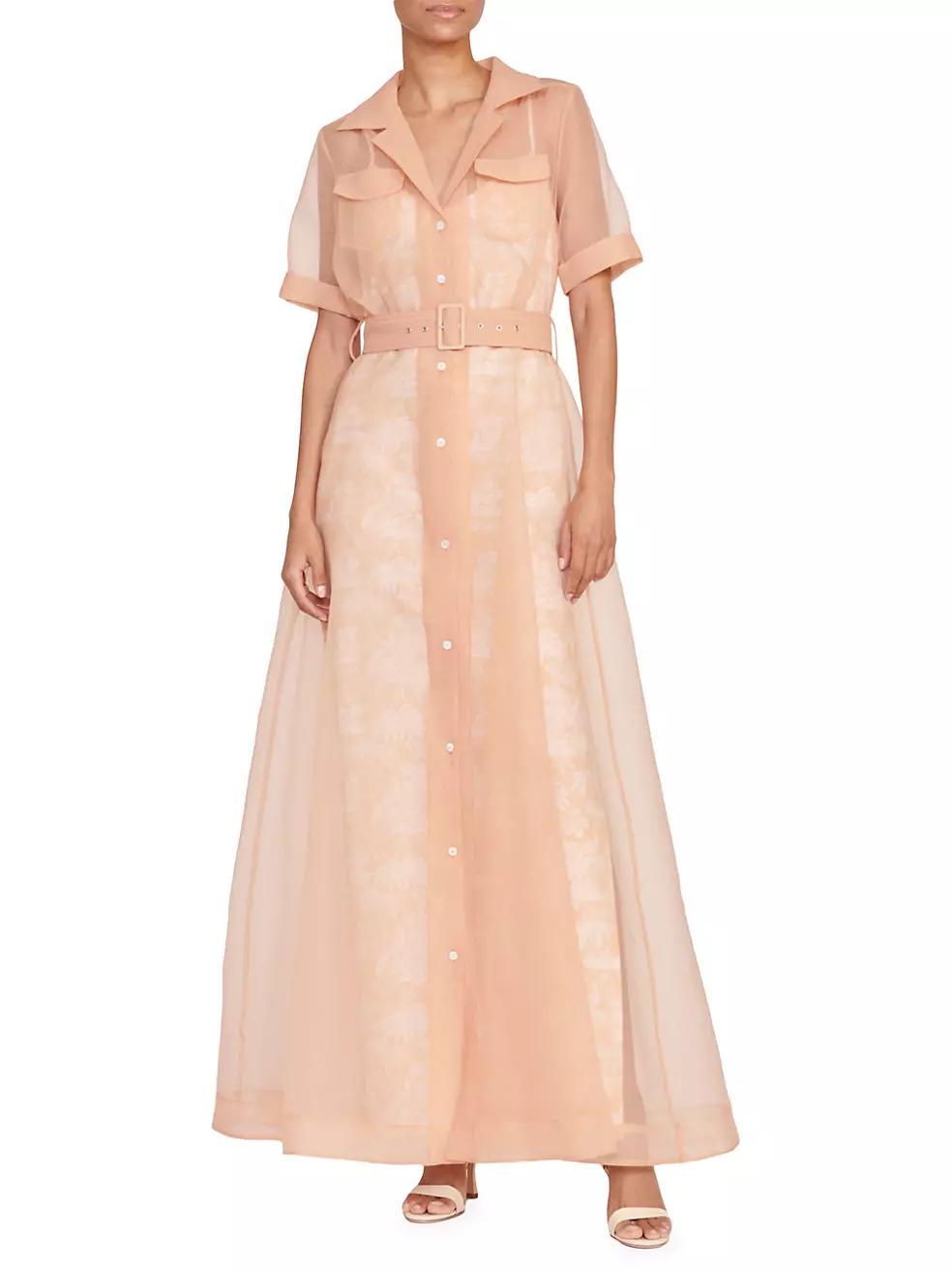 Millie Cotton-Blend Organza Maxi Dress Product Image