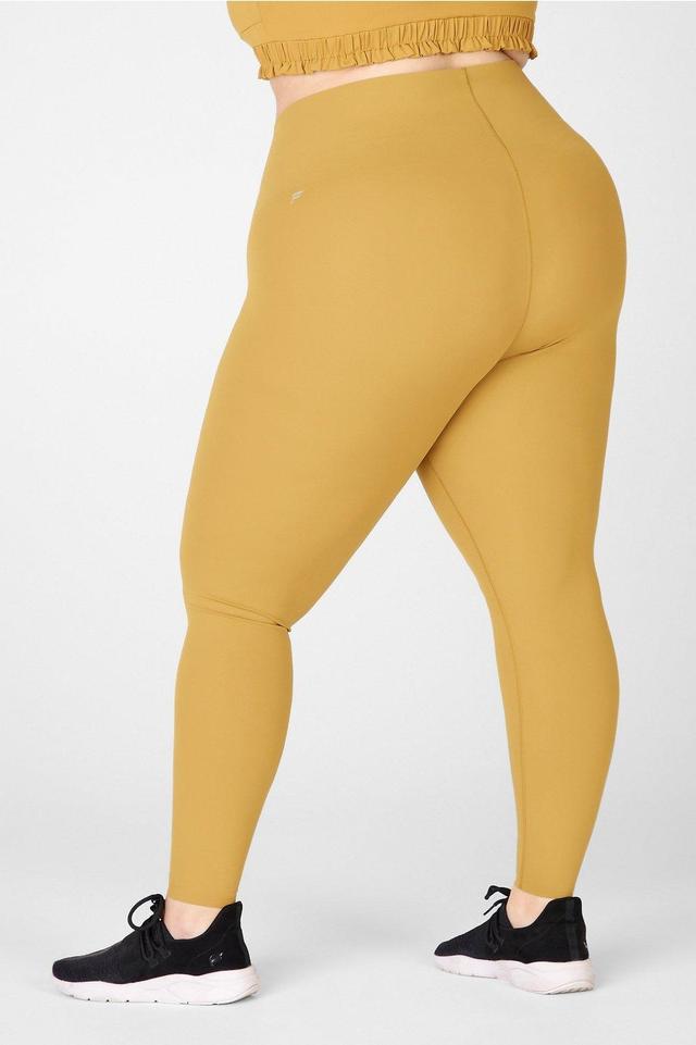 Fabletics High-Waisted PureLuxe Minimal Legging Womens yellow plus Size 3X Product Image