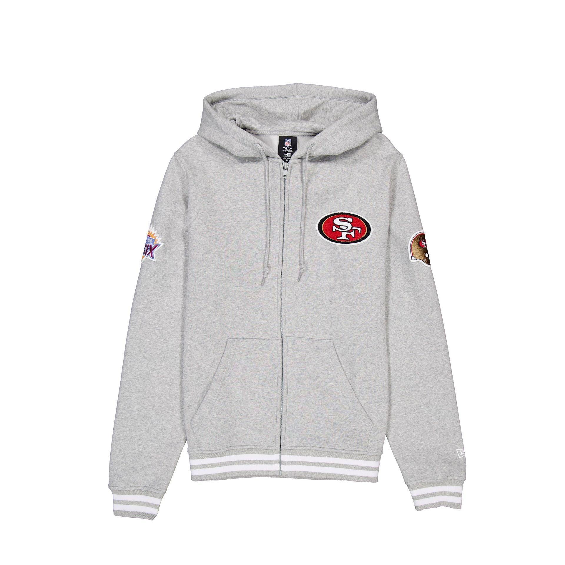 San Francisco 49ers Gray Logo Select Full-Zip Hoodie Male Product Image