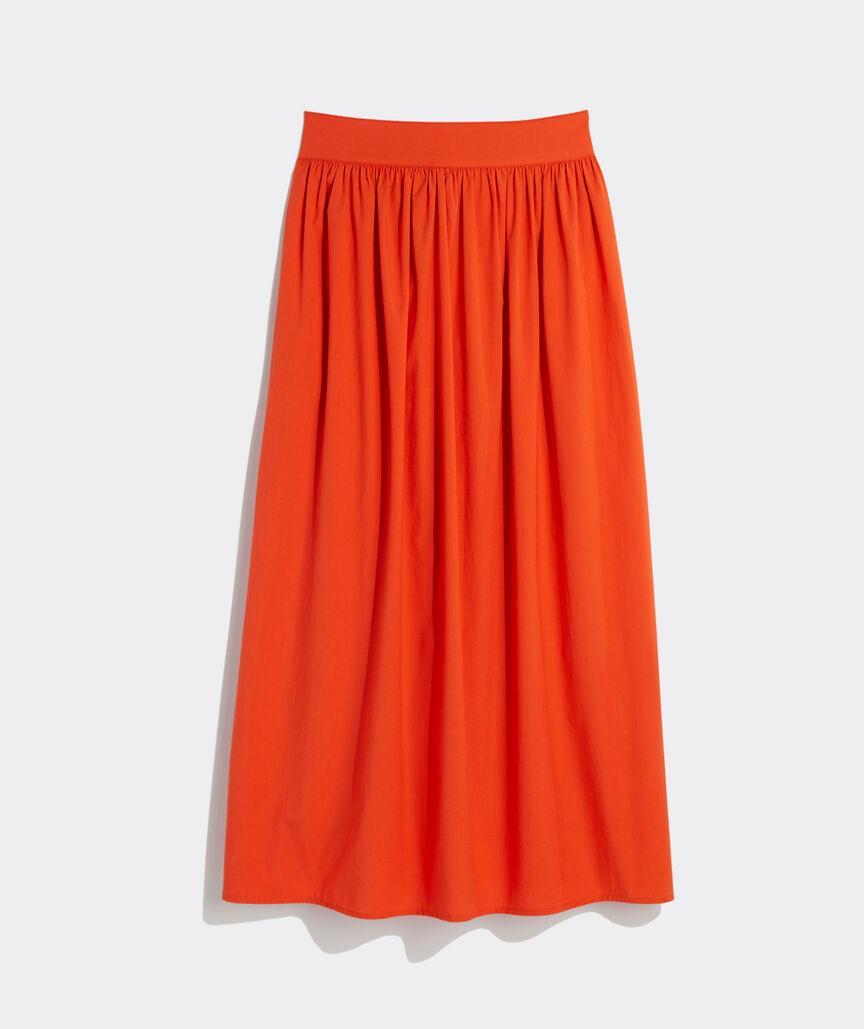 Poplin Midi Skirt Product Image