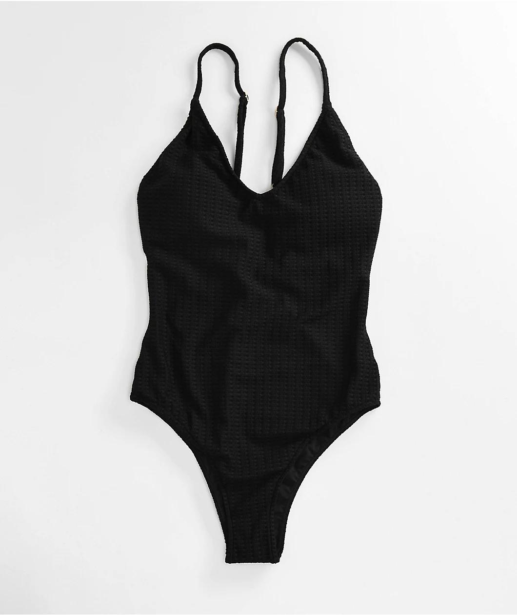 Rio De Sol Bora Black One Piece Swimsuit Product Image