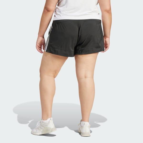 Pacer Training 3-Stripes Woven High-Rise Shorts (Plus Size) Product Image