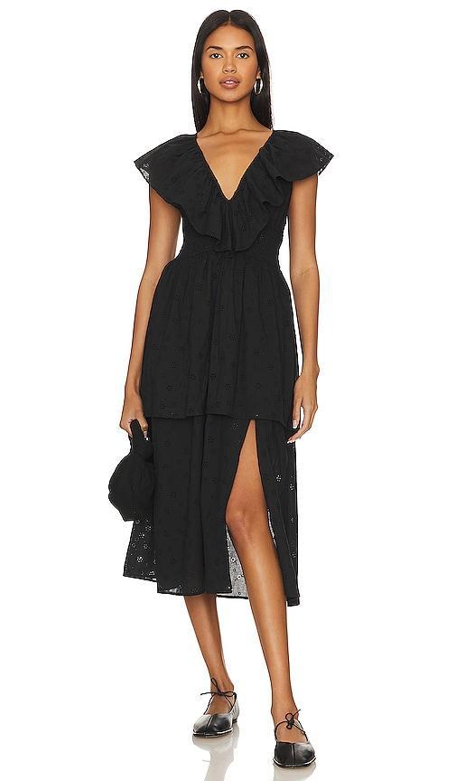 Ruffle Midi Dress Product Image