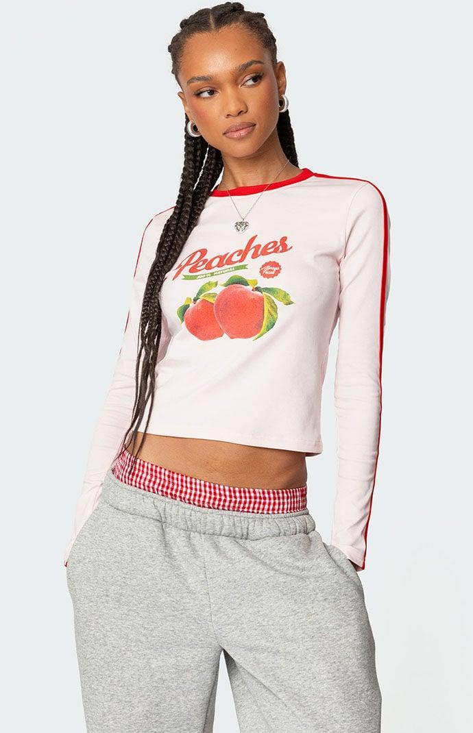 Edikted Women's Peachy Long Sleeve T-Shirt Product Image