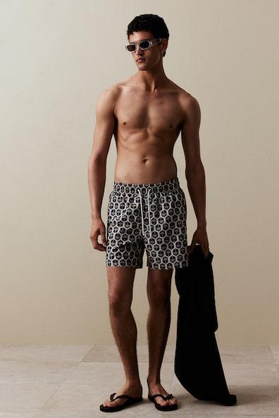 Patterned Swim Shorts Product Image