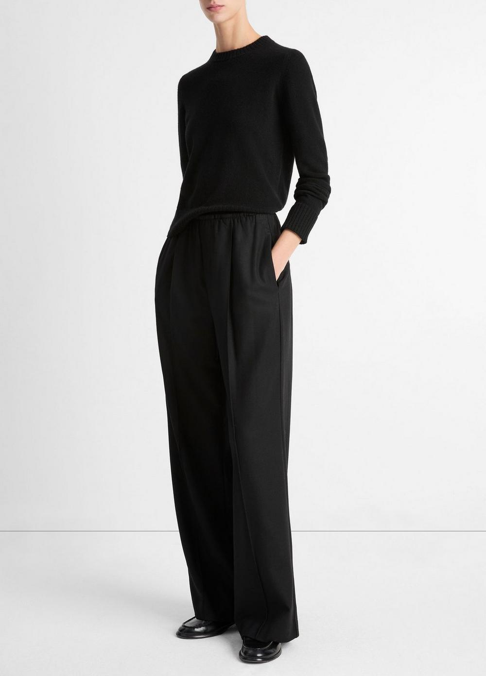 Italian Wool-Blend Easy Pull-On Pant Product Image