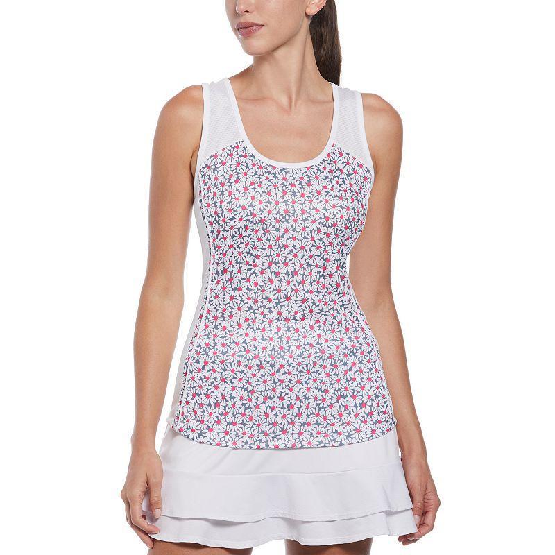 Womens Grand Floral Printed Tennis Tank Top Top Product Image