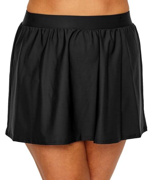 Womens Plus Solid Skirted Swim Bottom Product Image