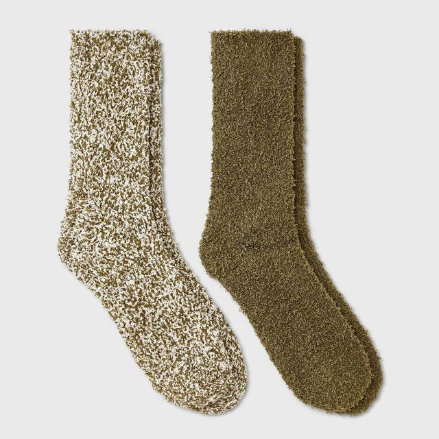 Womens Marled 2pk Cozy Crew Socks - Auden 4-10 Product Image