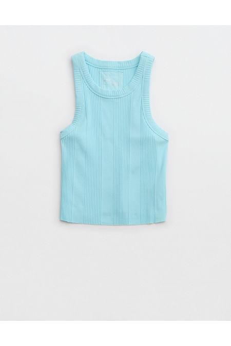 Aerie Textured Free Spirit Ribbed Tank Top Women's Product Image