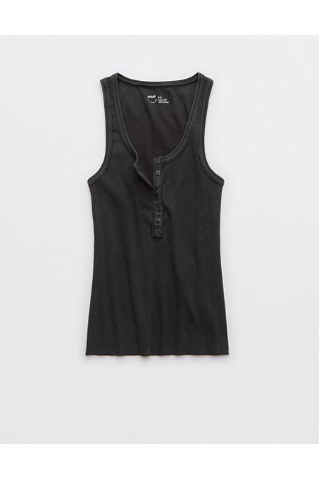 Aerie Tuck-It-In Henley Tank Top Women's Product Image