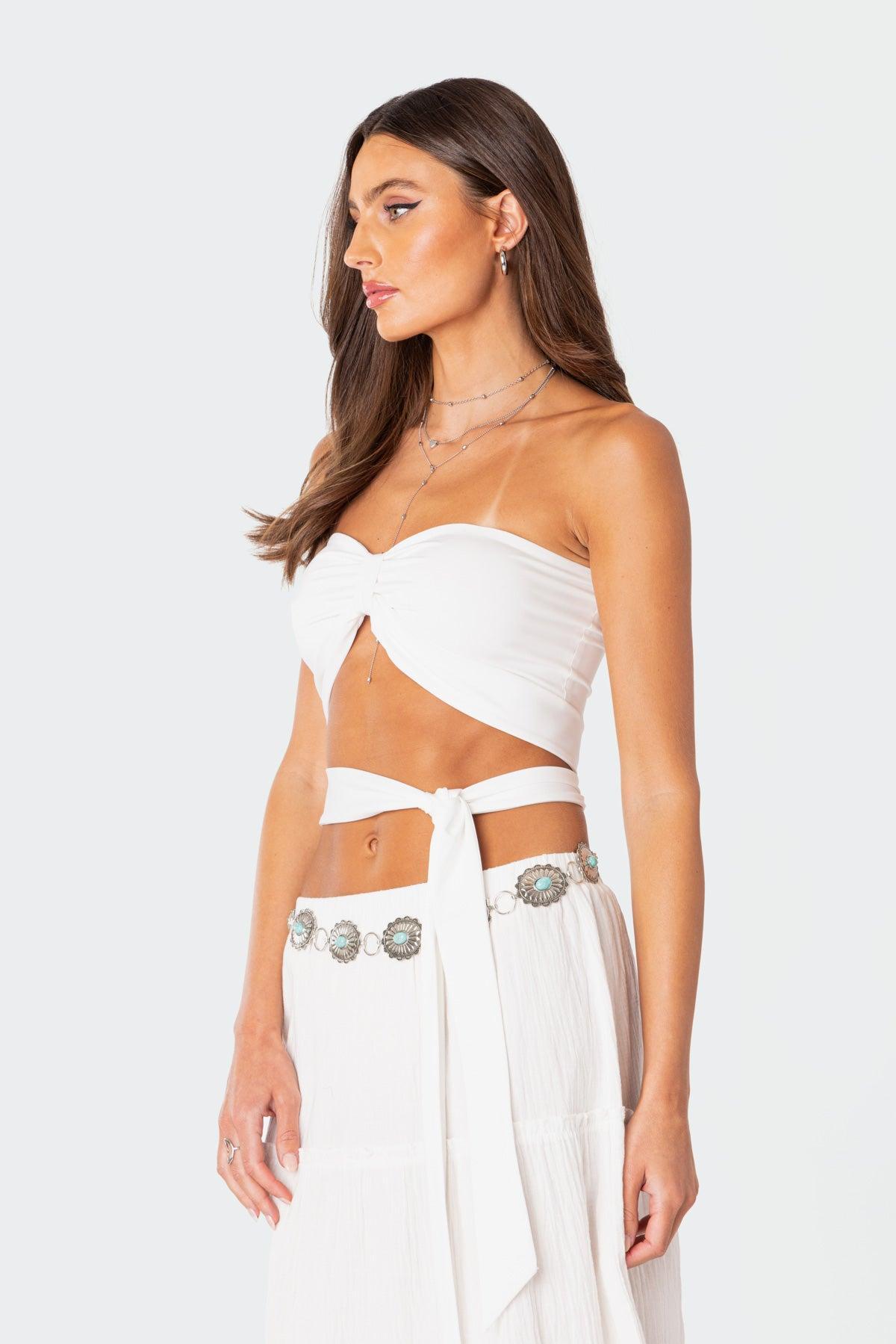 Wyatt Wrap Tie Bandeau Top Product Image