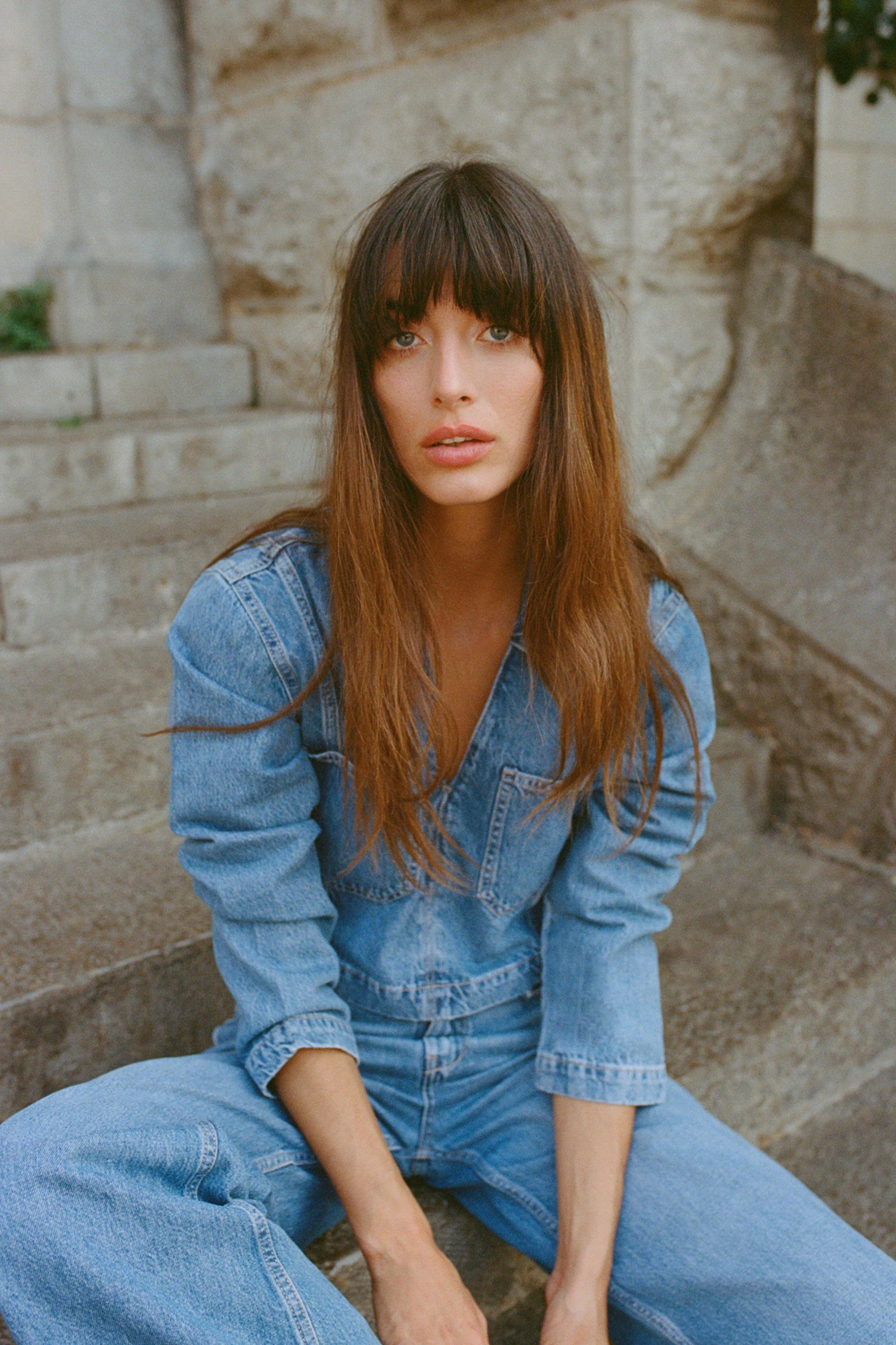 Z1975 CROPPED DENIM SHIRT Product Image