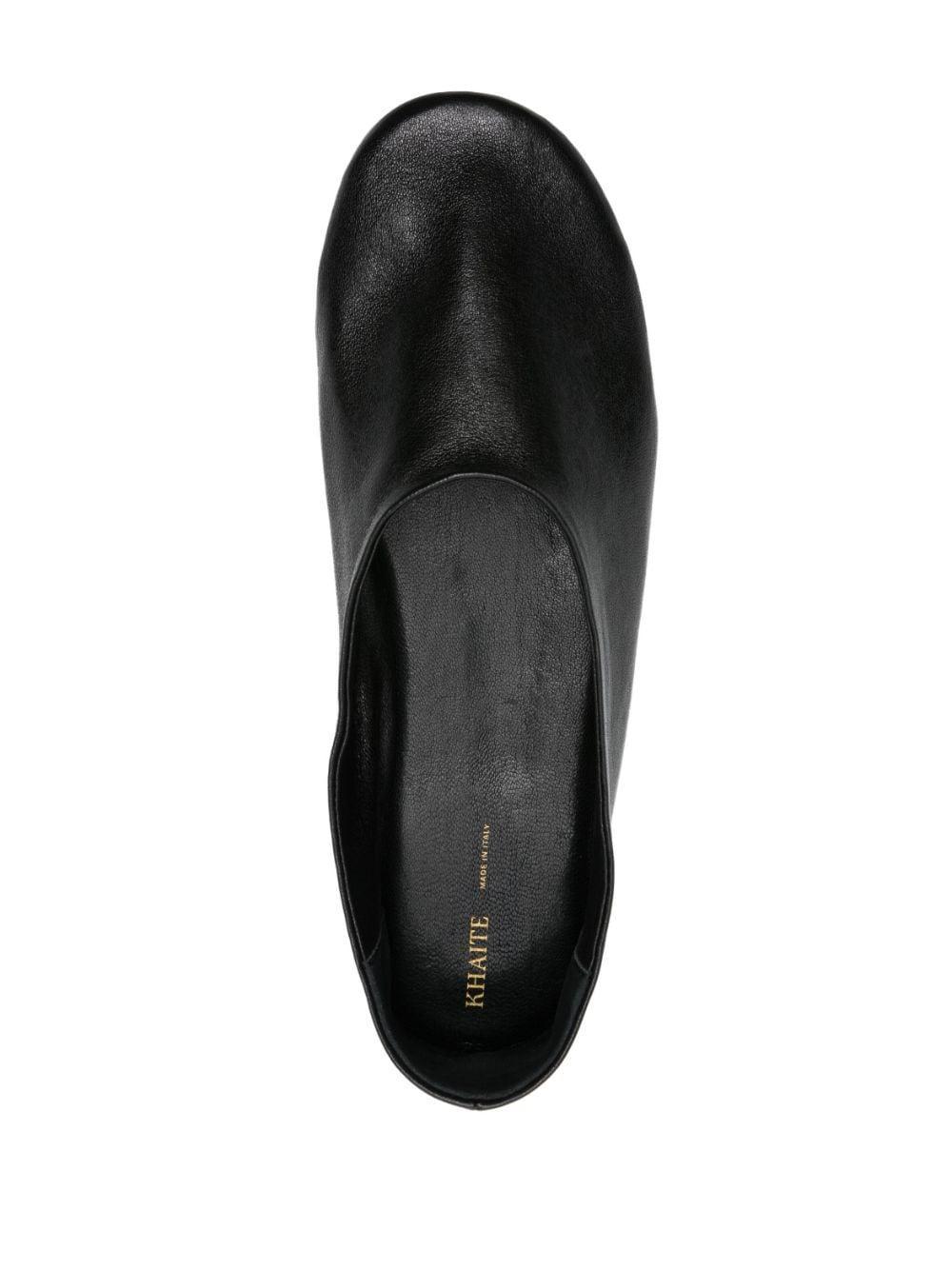 Marcy Leather Ballerinas In Black Product Image