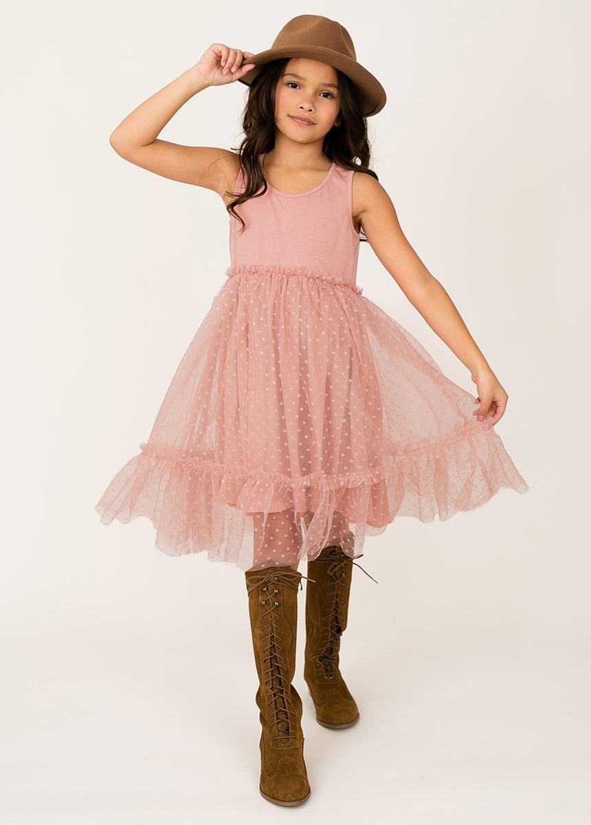 Leila Dress in Mauve Product Image