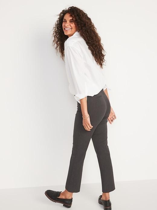 High-Waisted Pixie Straight Pants Product Image