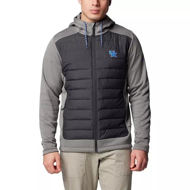 Mens Columbia Charcoal/Gray Kentucky Wildcats Out-Shield Hybrid Full-Zip Hoodie Jacket Product Image