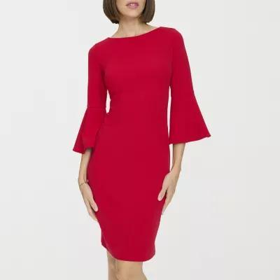 Marc New York Womens 3/4 Sleeve Sheath Dress Product Image