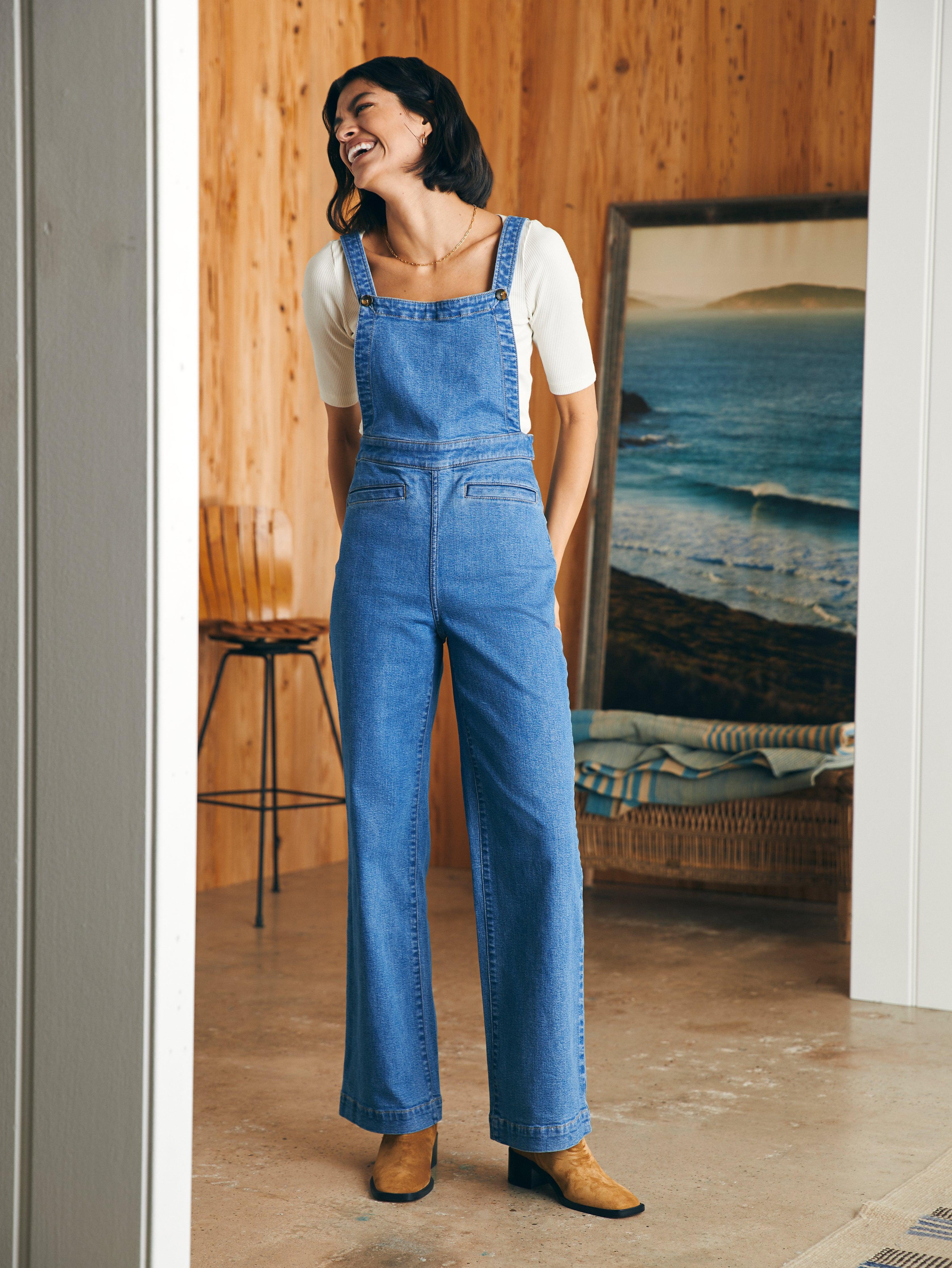 Organic Cotton Denim Sienna Jumpsuit - Seabrook Wash Product Image