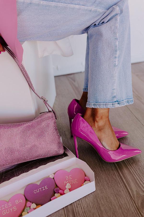 The Krissy Patent Heel In Pink Product Image