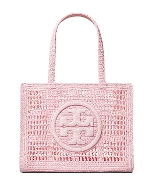 Small Ella Crocheted Tote In Rosette Product Image