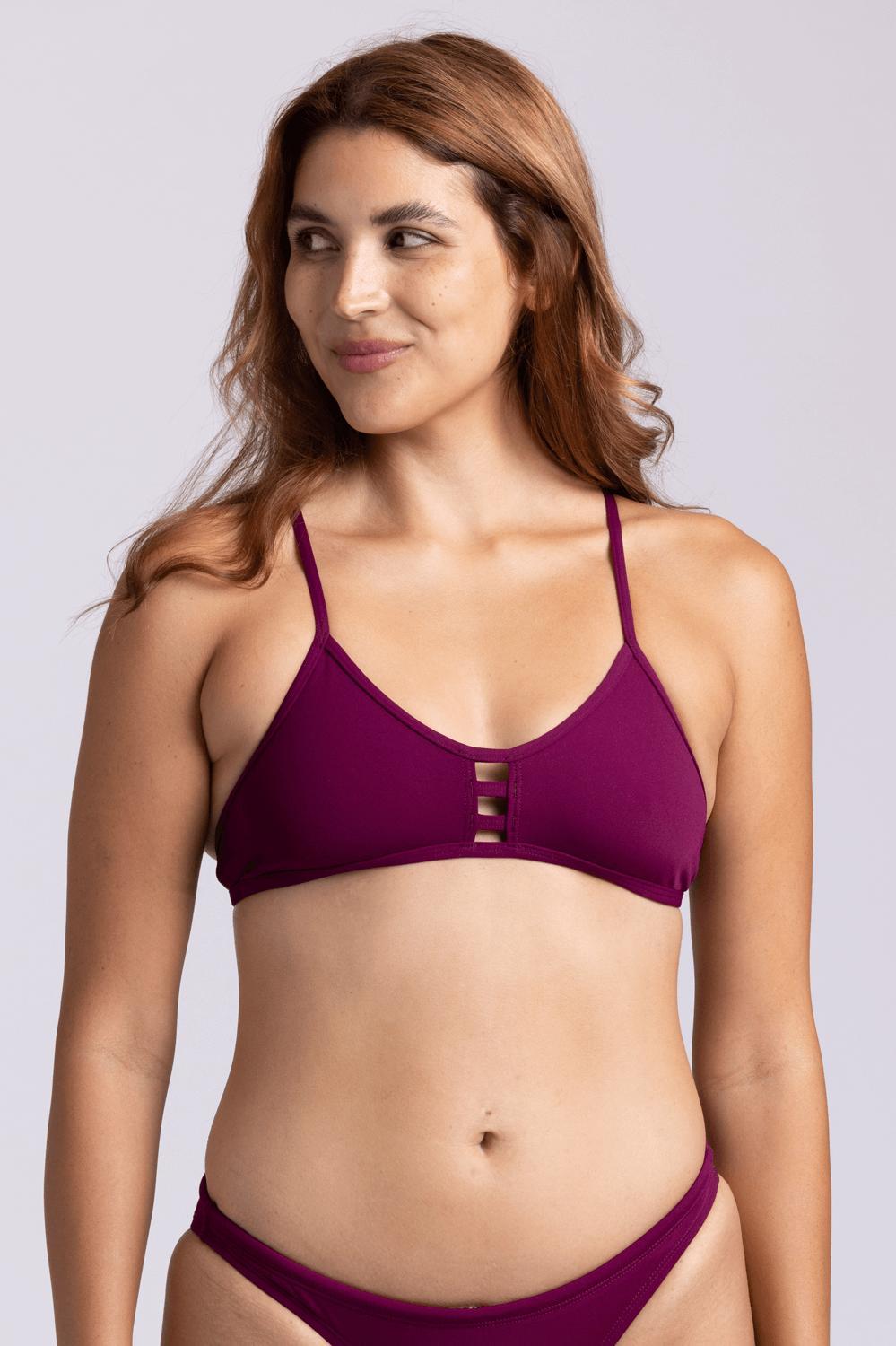 Tomcat Bikini Top - Cabernet Female Product Image