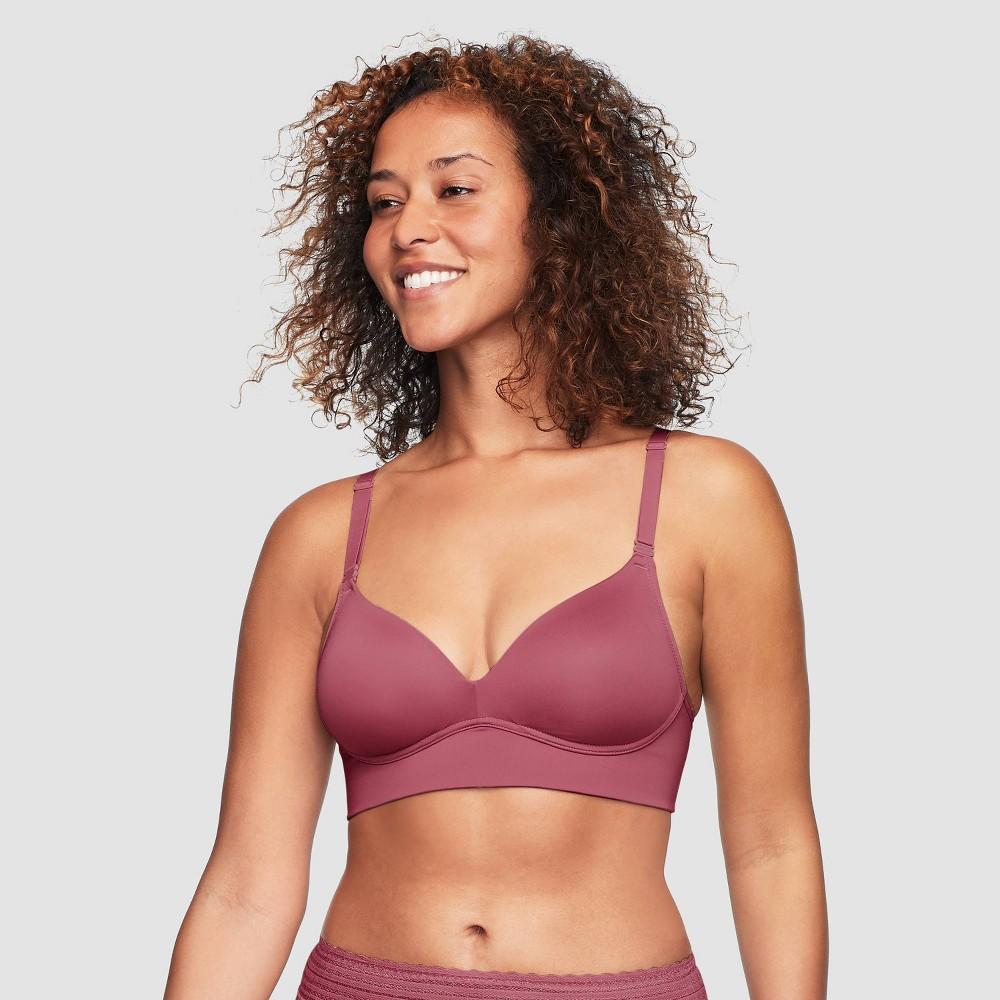 Simply Perfect by Warners Womens Longline Convertible Wirefree Bra - Berry 34B Product Image