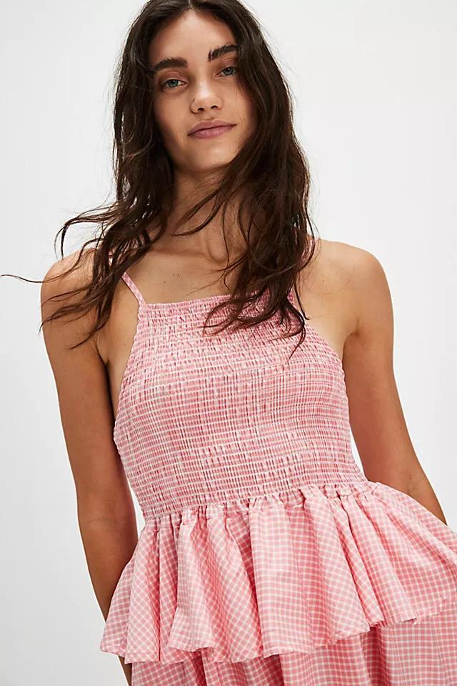 Et Tigre Una Gingham Midi Dress Product Image