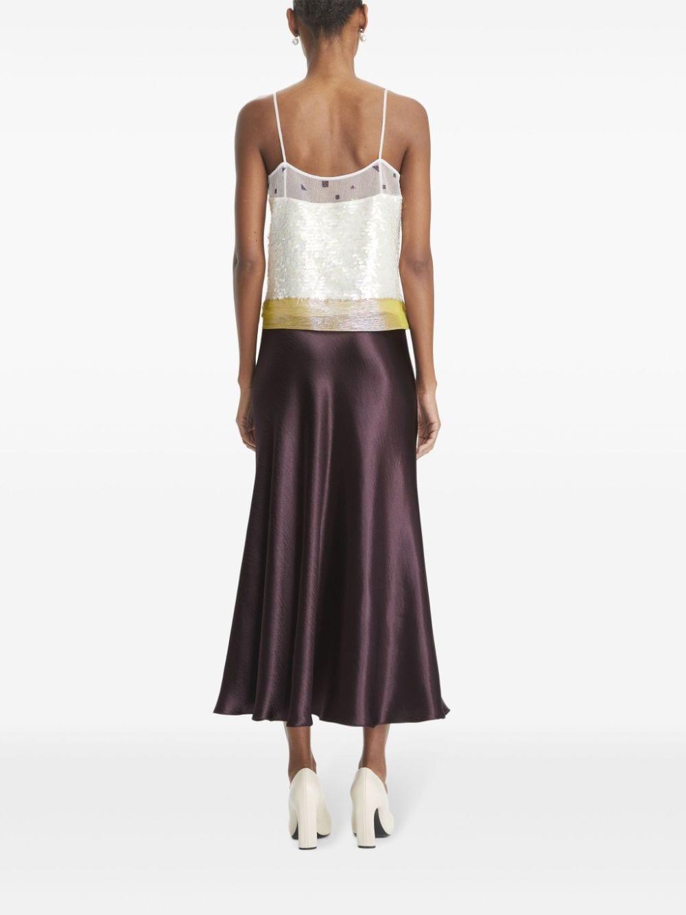 satin midi skirt Product Image