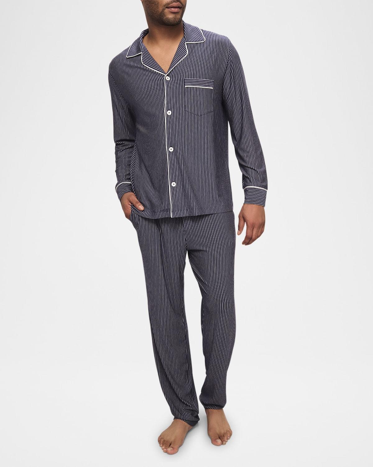 Mens William Printed Long-Sleeve Pajama Set Product Image