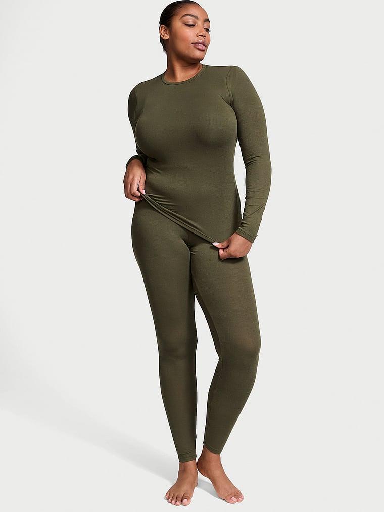 Ribbed Modal Long-Sleeve Top & Leggings product image