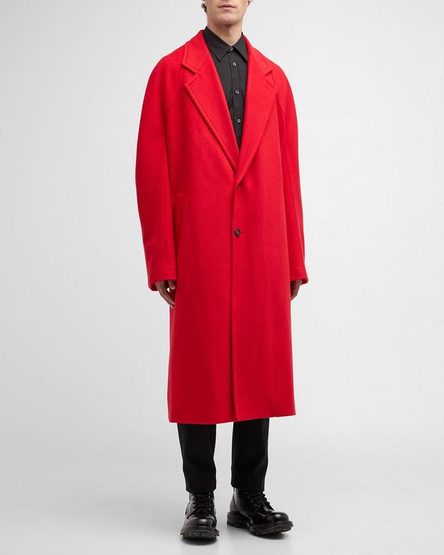 Mens Wool-Cashmere Oversized Coat Product Image