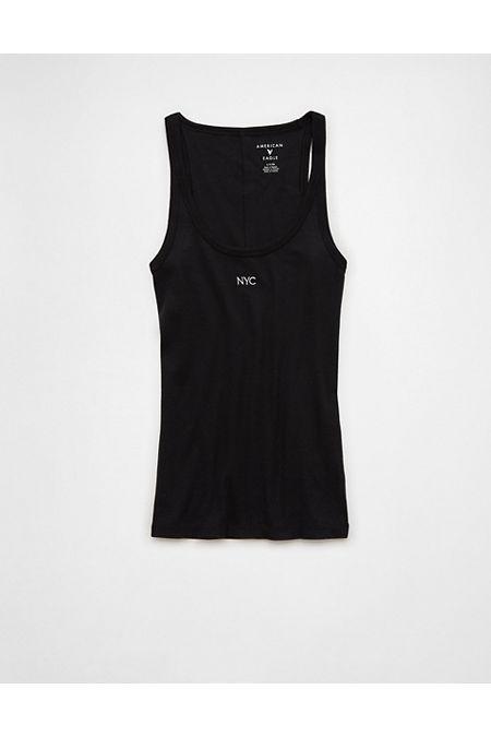 AE Embroidered Tank Top Womens Product Image