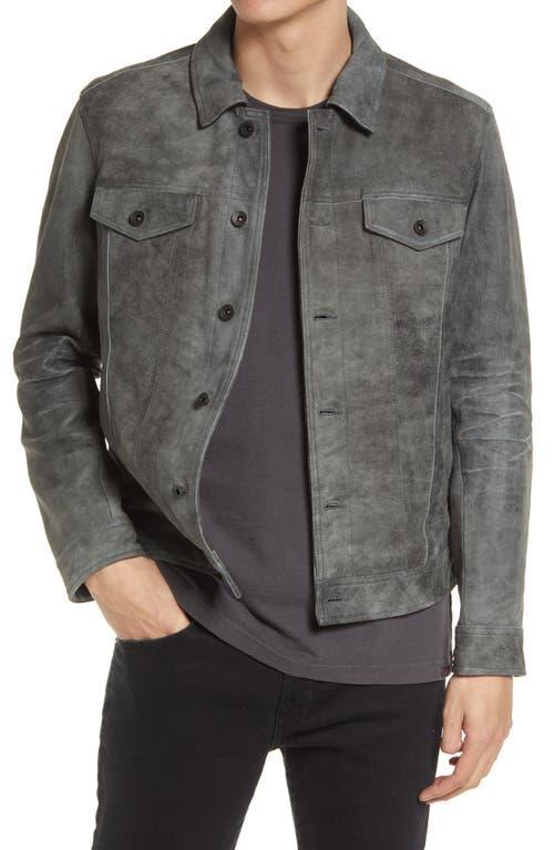 John Varvatos Andrew Suede Trucker Jacket Product Image