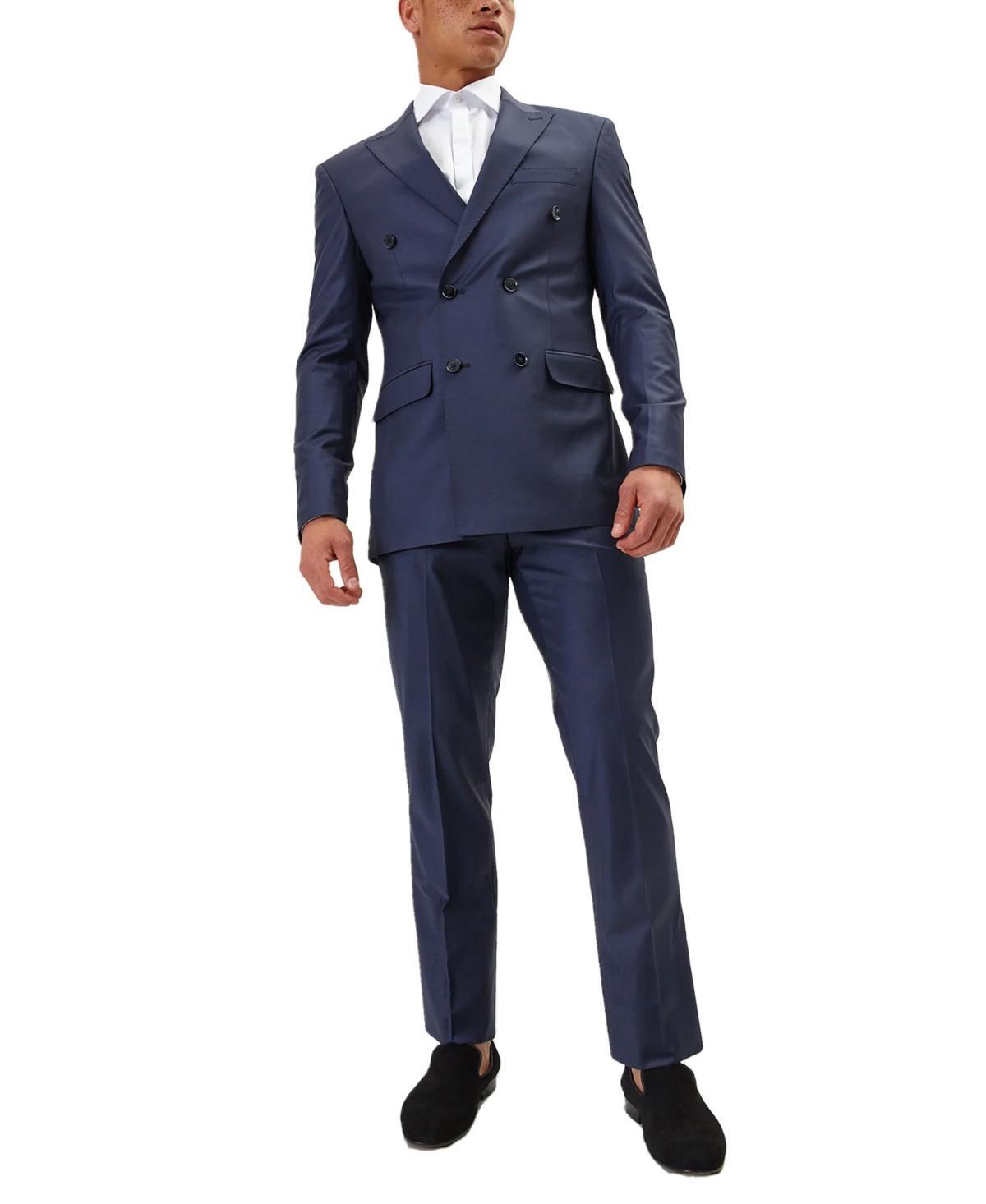 Ron Tomson Mens Modern Double Breasted, 2-Piece Suit Set Product Image