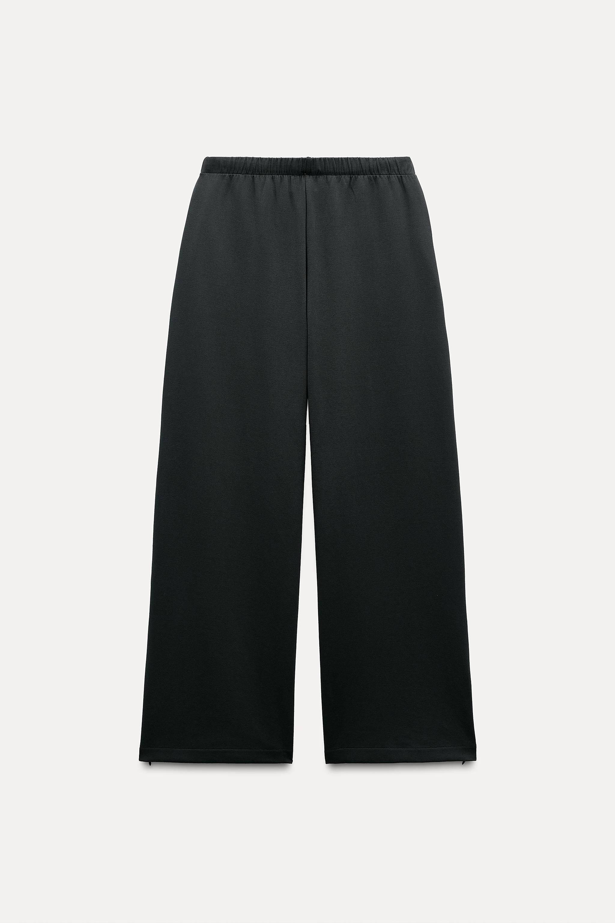 WIDE LEG PLUSH PANTS Product Image